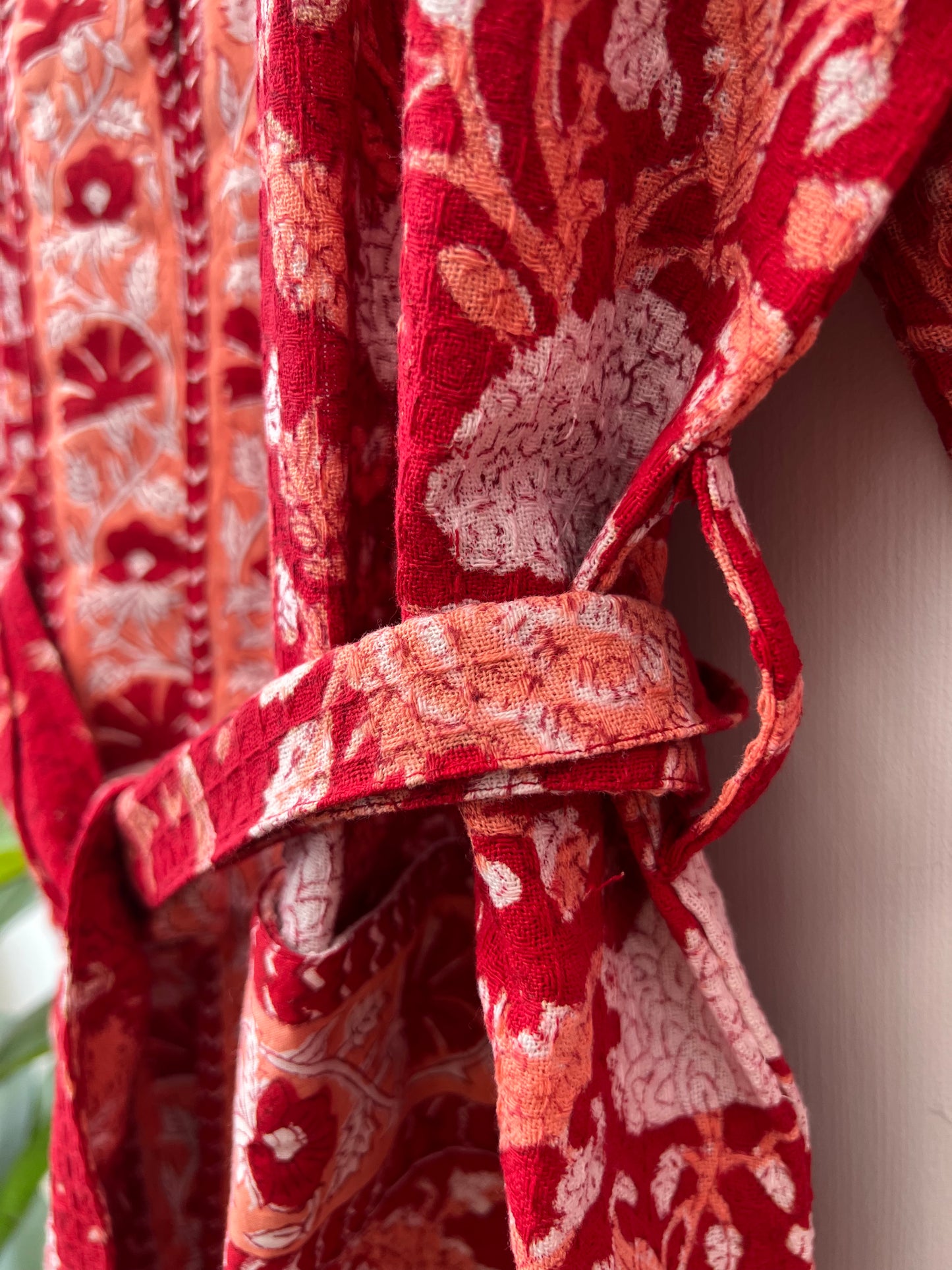 Lalima Ruby Robe Cotton Waffle Robe