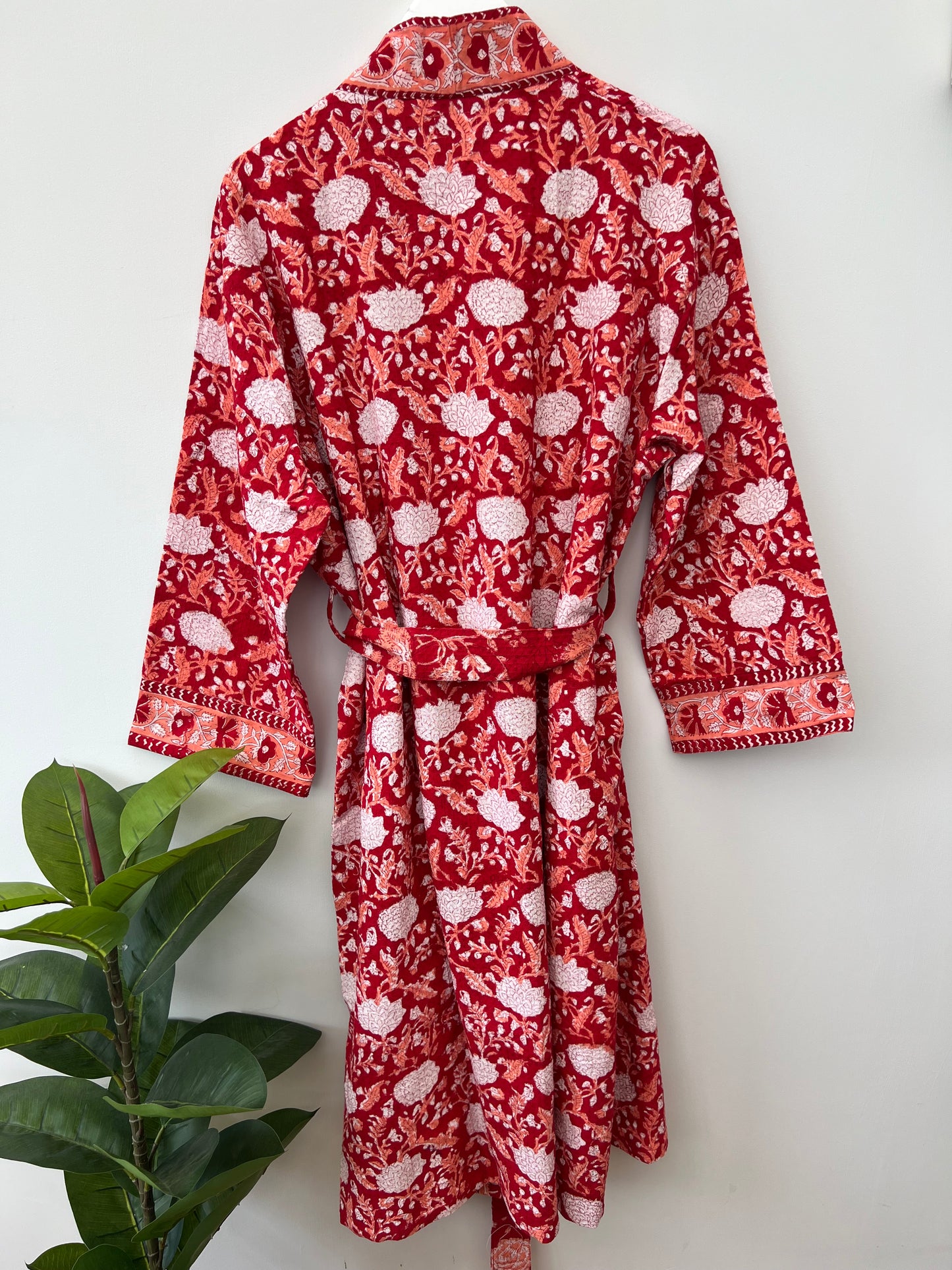 Lalima Ruby Robe Cotton Waffle Robe