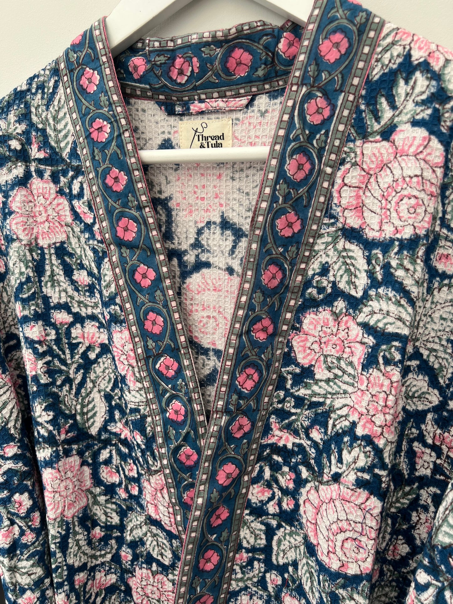 Banyan Bloom Cotton Waffle Robe