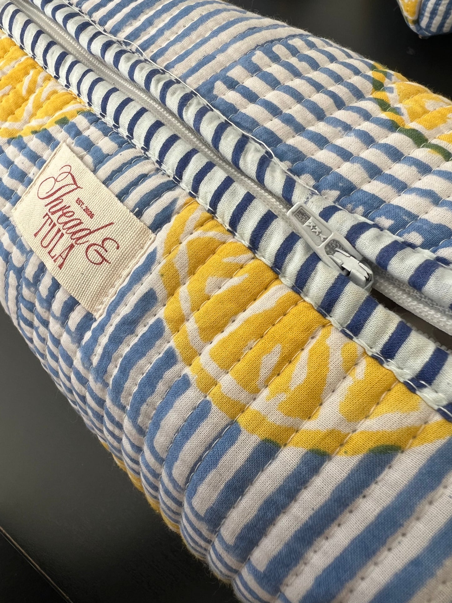 Nimbu Blue Striped Pouches